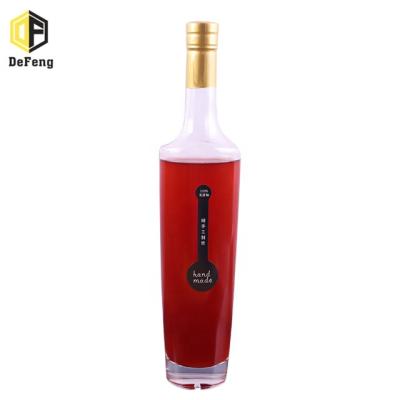 China High End Beverage Crystal Liquor Vodka Glass Bottle 200ml 500ml White Red Wine Bottles Ice Wine Bottle for sale