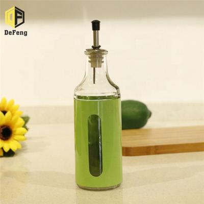 China Eco-friendly Kitchen Stainless Steel Glass Cooking Seasoning Container Olive Oil Spray Bottle 200ml for sale