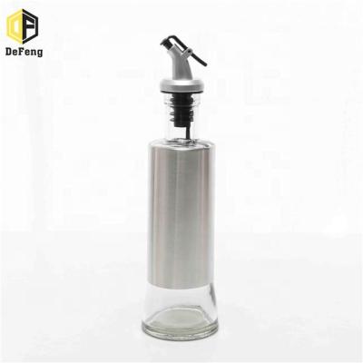 China 300ml Sauce Oil Vinegar Glass Oil Bottle Glass Kitchen Condiment Eco - Friendly Bottles for sale