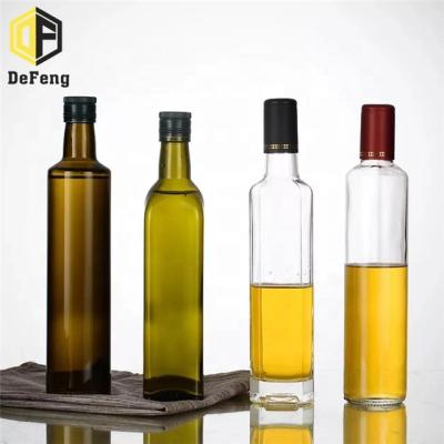 China Dark Green Glass Bottle Olive Oil Glass Bottle 250ml Olive Oil Frying Oil Glass Bottle Olive Oil Glass Bottle for sale