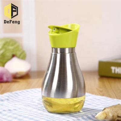 China Eco - Friendly Food Grade Kitchen Olive Oil Glass Bottle Soy Glass Vinegar Bottle for sale