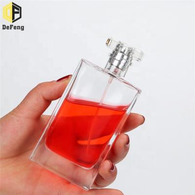 China 30ml 50ml 100ml Fancy Perfume Bottle Glass Perfume Bottle Fancy Square Perfume Bottle for sale