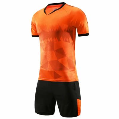 China Quick-drying OEM boys and man soccer jersey football uniform t-shirt and pants soccer jersey set cheap soccer jersey for sale for sale