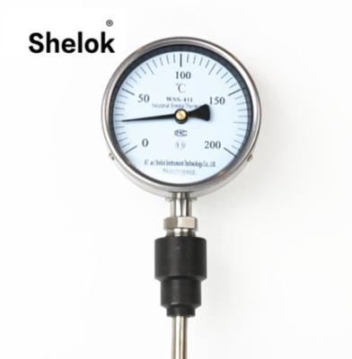 China Cheap price Anti-corrosion hydraulic oil bimetallic thermometer for sale