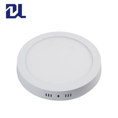 China Outdoor Round LED Panel Light Indoor Aluminum PC Housing Surface Mount Led Light 6w 12w 18w 24w Round Led Panel Light for sale