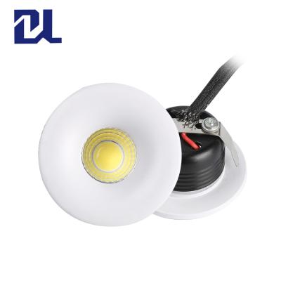 China COB Small Spot Light Aluminum Heat Dissipation Good PC Housing Round 3w Small Cob Led Spot Light for sale