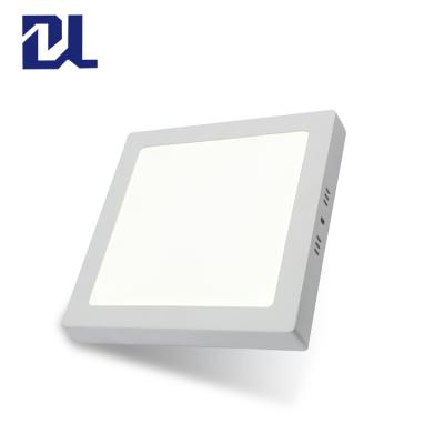 China Outdoor square led panel light high quality aluminum surface mounted commercial lighting smd 6w 12w 18w 24w square led panel light for sale