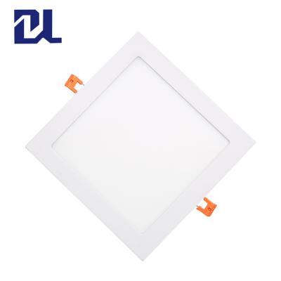 China Recessed Square LED Panel Light Zhongshan Lamp Manufacturer 3 6 9 12 18 24 Watt White Square LED Panel Lights for sale