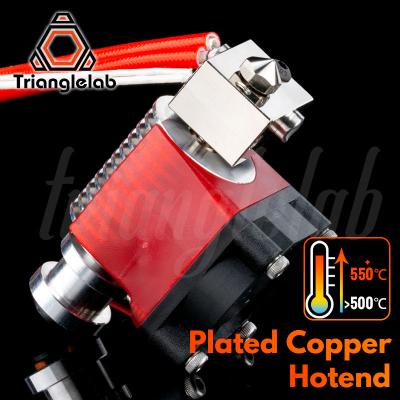 China High Print Results Trianglelab V6 Plated Hotend Nozzle Heat Block Heat Cut Copper High Temperature Radiator For PETG PEEK PEI ABS Carbon Fiber for sale