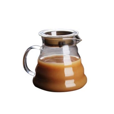 China Viable Household Filter Coffee Pot Cloud Pot Coffee Maker Glass Handheld Jar for sale