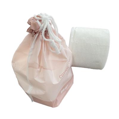 China Hypoallergenic Disposable Soft Facial Circular Tissue Cotton Makeup Towel Remover Cotton Cloth Flexible Face Cloths for sale