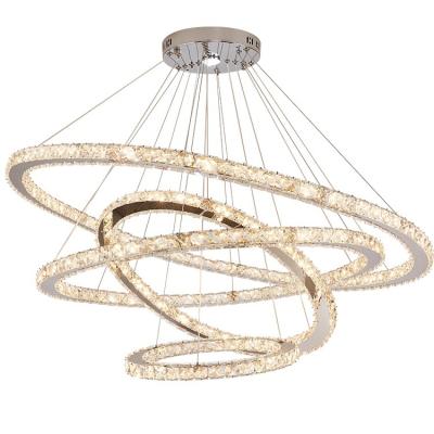 China Modern Remote Crystal Indoor Chandeliers Lights Pendant Lamp Dimmable LED Ceiling Lights Home Decoration Light for sale