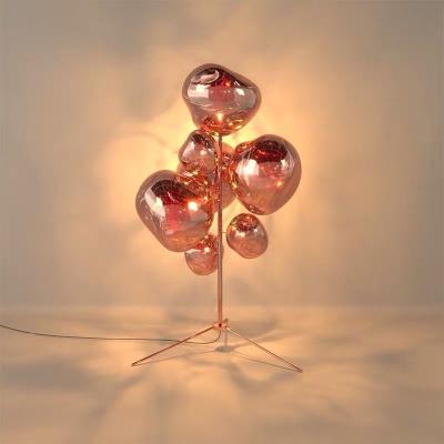 China Modern Creative Simple Home Decor Lighting Fixtures Lava Balls Floor Lamp Acrylic For Living Room Bedroom for sale