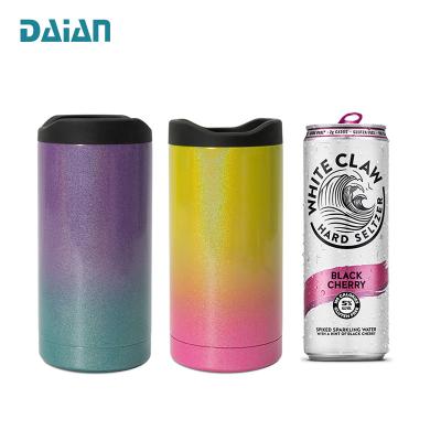 China Hot Sale 12oz 2021 Summer Viable Stainless Steel Keep Cold Slim Beer Can Cooler for sale