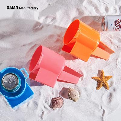 China Amazon Sustainable Success BPA Free Colorful ABS Beach Material Plastic Cup Holder On Sand for sale