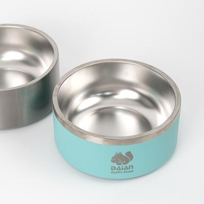 China 18oz 32oz 64oz Sustainable Fashionable Sublimation Designed Dog Drinking Feeding Bowls for sale