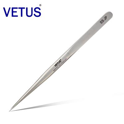 China Comfortable Handle Yelix High Precisely Customized Stainless Steel Eyelash OEM ODM Tweezers Manufacturer SS-JP for sale