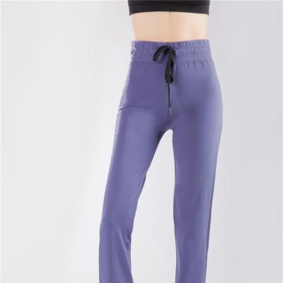 China Breathable New Arrive 2021 Fashion Purple Split Fork Yoga Leggings Seamless High Waisted Sports Exercise Pants for sale