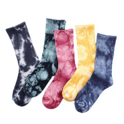 China Autumn Thick New Colorful Happy Anti-fault socks fashion socks hip-hop street style color tie dye unisex socks for sale