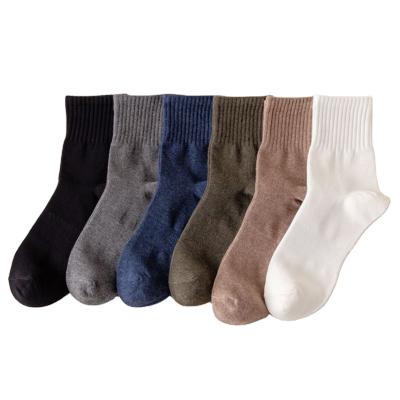 China Autumn Mesh Cotton Socks Male Trendy Solid Color Men Socks Antibacterial Breathable Dress New Long Socks Custom Made for sale