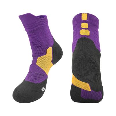 China Custom Made Anti-Foul Sports Knocks High Quality Running Short Socks Men Breathable Basketball Socks Male for sale