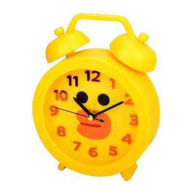 China Factory wholesale yellow duck clock student gift small alarm clock children's bedside calendars student alarm clock small for sale