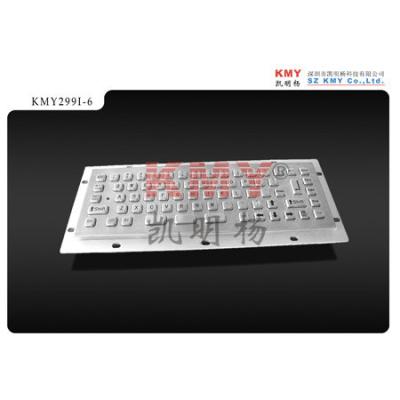 China Rugged Industrial Kiosk Metal Keyboard , Mini Keyboard 304 Stainless Steel for sale