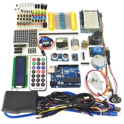 China UNO R3 /1602 LCD Servo Motor Dot Matrix Breadboard LED starter kit for Arduino for sale