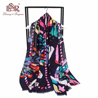 China New Fashion Squishy Summer Small Floral Print Scarf With Tassel Muslim Squishy Foulard Femme Women Scarf Cotton Bufandas Hijab Sjaal for sale