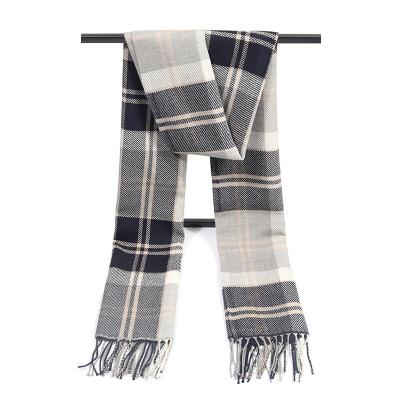 China Winter Wool Wool Tassel Ladies Unisex Winter Scarf Covering Plaid For Women Men for sale