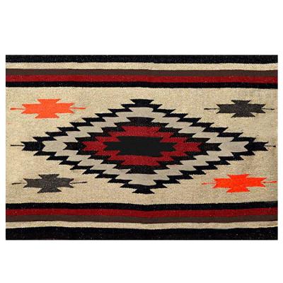 China Large Vintage Style Authentic Colorful PORTABLE Yoga Throw Mexican Blanket for sale