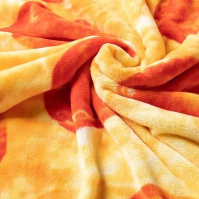 China High Quality New Manufacture Pizza Donuts Blanket Pizza Flannel Blanket Eco-Friendly for sale