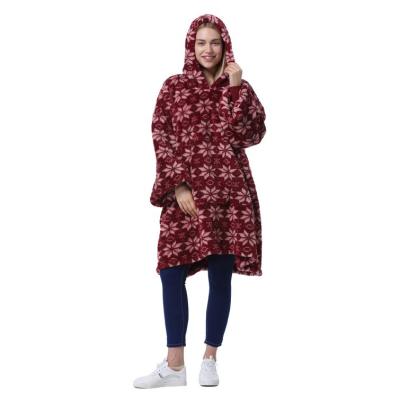 China Premium Wearable Hoodie Cover Hoodie Blanket Shear Wearable Oversized Comfortable Covering Hoodie for sale