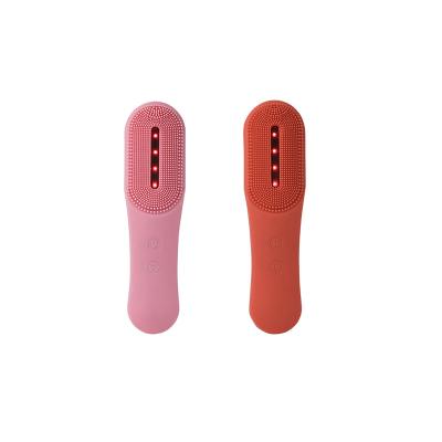 China New Design Waterproof Face Skin Remover Handle Electric Silicone Wash Facial Cleansing Brush for sale