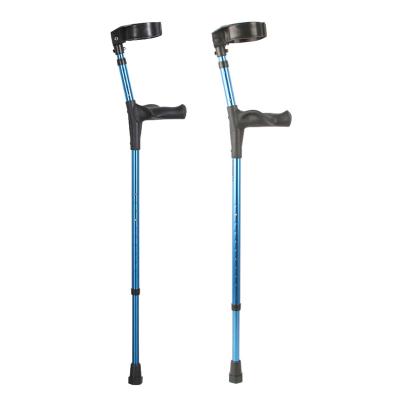 China Selectable kids& New Generation Adult High Density Sturdy Aluminum Crutch Cane Forearm Medical Ergonomic Older Walking Elbow Supports For Handicapped for sale