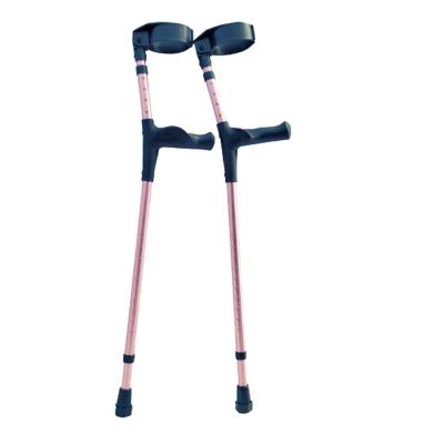 China Aluminum Customize Ergonomic Left and Right Handle Aldults Ergonomic Left and Right Hand Grip Elbow Forearm Crutch Disabled Orthopedic Crutches for sale