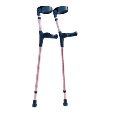 China Medical Adjustable Aluminum Elbow Aluminum Adjustable Adult Crutch Waist Aids Forearm Walking Crutch For Handicapped for sale