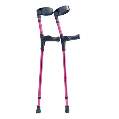 China Aluminum Customize Colored Aluminum Forearm Crutches Aldults Arm Full Cuff Disabled Medical Elbow Crutches for sale