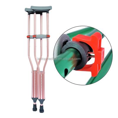 China Aluminum Aluminum Disabled Crutches Supports Below Adults Universal Children Color Axillary Crutches for sale