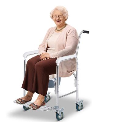 China Good Quality Aluminum/HD-PE/Plastic Wheelchair Commode Shower Chair Transfer Commode Best Selling Aluminum Chair for sale