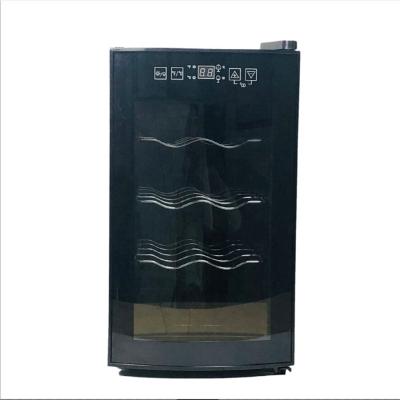 China Wine Glass Storage Cabinet Fridge Hotel Door Electric Wine Cooler for sale