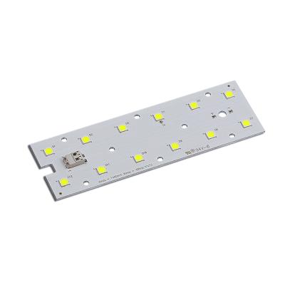 China AlGaInP 2X6 SMD5050 LED Street Light Module With 173x71.4mm 2x6 Rows Lens With Silicone Gasket for sale