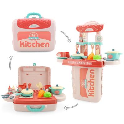 China Plastic Children Kids Play Kitchen Toys Set For Girls, Pretend Play Baby Toy Kitchen Play Set, Plastic Kids Kitchen Set For Kids Toy for sale