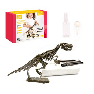 China PVC+ABS+PE Tyrannosaurus Skeleton Dinosaur Sculpture Statue Model, Plastic Skeleton Dinosaur Decor Set, Plastic Dinosaur Toys Kids for sale