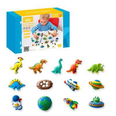 China DIY Paint Kidewan Space and Dinosaur Models Kids Arts and Crafts Set Drawing Toys Diy Kit For Boys and Girls Coloring Educational Gifts for sale