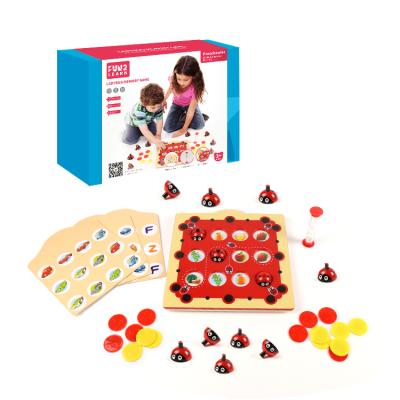 China Playing Kidewan Montessori First Teaching Baby Learning Game Chess Board Interaction Toy Match Games Memory Casual for Toddlers Kids for sale