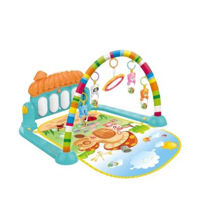 China Toy Soft Skin-Fridendly Infant Toddler Educational Activity Toy Piano Baby Play Mat Baby Care Gym with Music and Light for sale