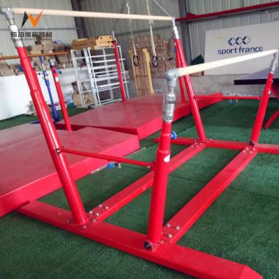 China Waterproof Outdoor Playground Gymnastic Uneven Bars For Training With Extension Legs for sale