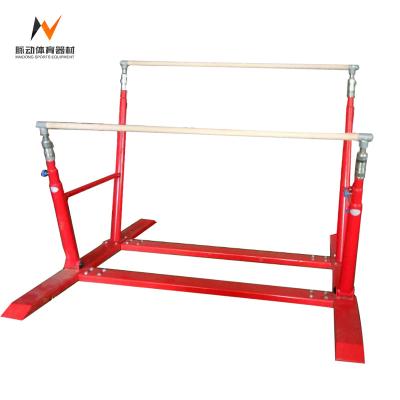 China Cheap Foldable Kids Gymnastic Bars Uneven Equipment With Mat For Sale for sale