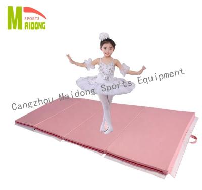 China Exercise Children's Fitness Mat Special Pad Outlet Sponge Folding Pad Dance Gymnastics Quadruple Pad for sale